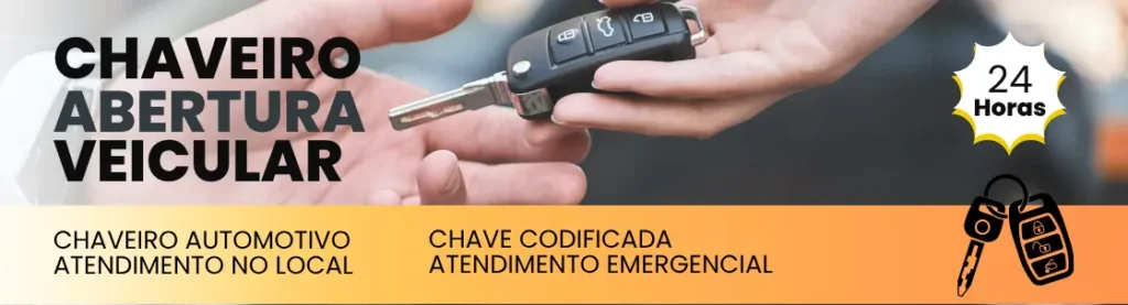 Abertura veicular chaveiro automotivo em Goiânia 24 horas